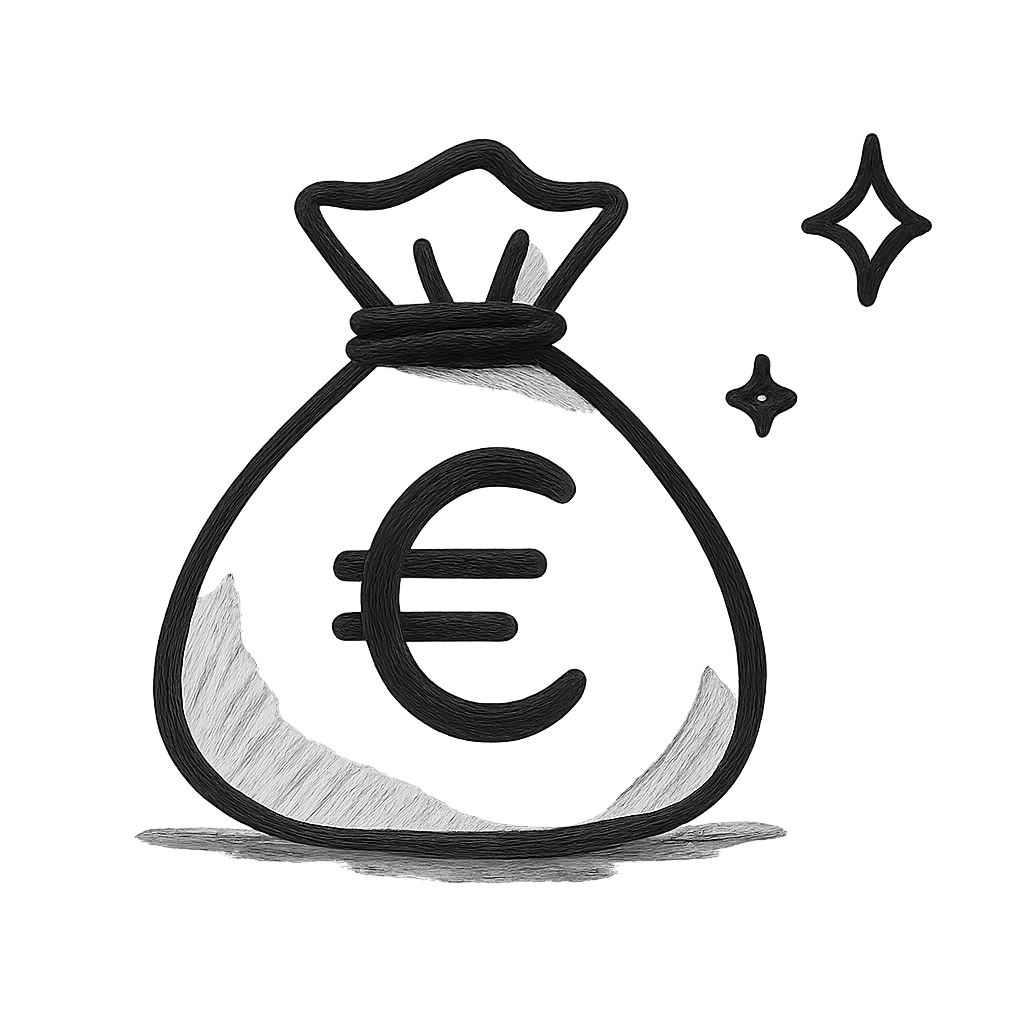 Icône représentant une tirelire symbolisant l'augmentation des revenus